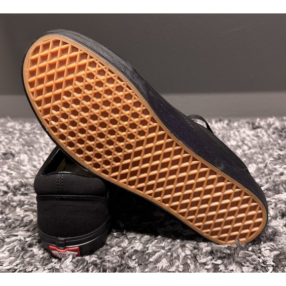 Vans Shoes Sneakers Mens Size 10.5 Triple Black Old Skool Skateboarding New - Picture 5 of 6